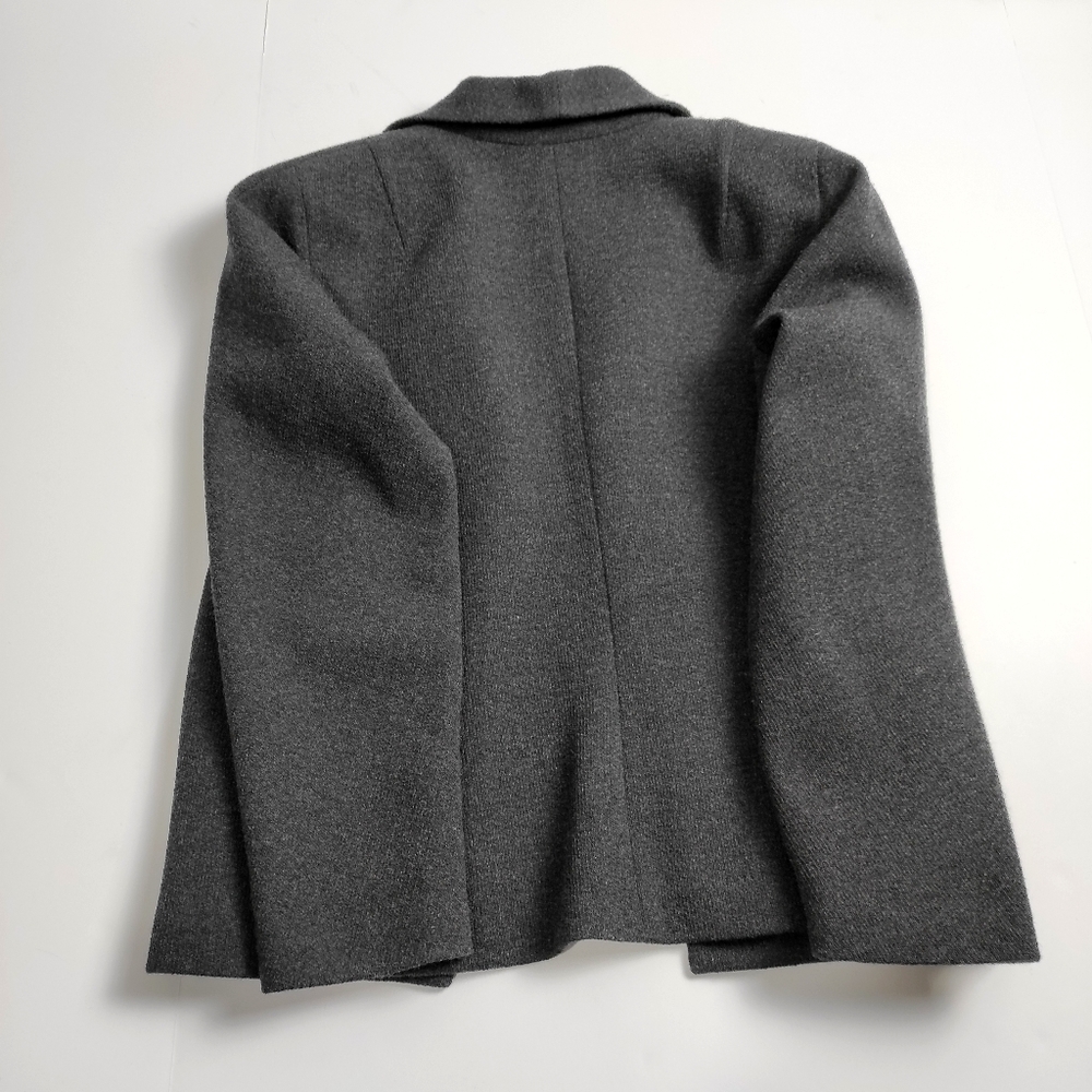 Talbots Merino Wool Open Front Blazer Collared Ca… - image 3